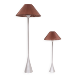 Paire de lampes de table Pascal Mourgue pour Ligne-Roset « Cinna » en aluminium moulé