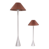 Paire de lampes de table Pascal Mourgue pour Ligne-Roset « Cinna » en aluminium moulé