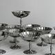 12 stainless steel footed bowls, Letang Remy style