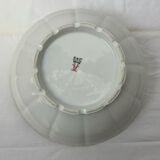 White and golden salad bowl