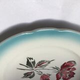 Plat Digoin Richelieu festonné bord bleu