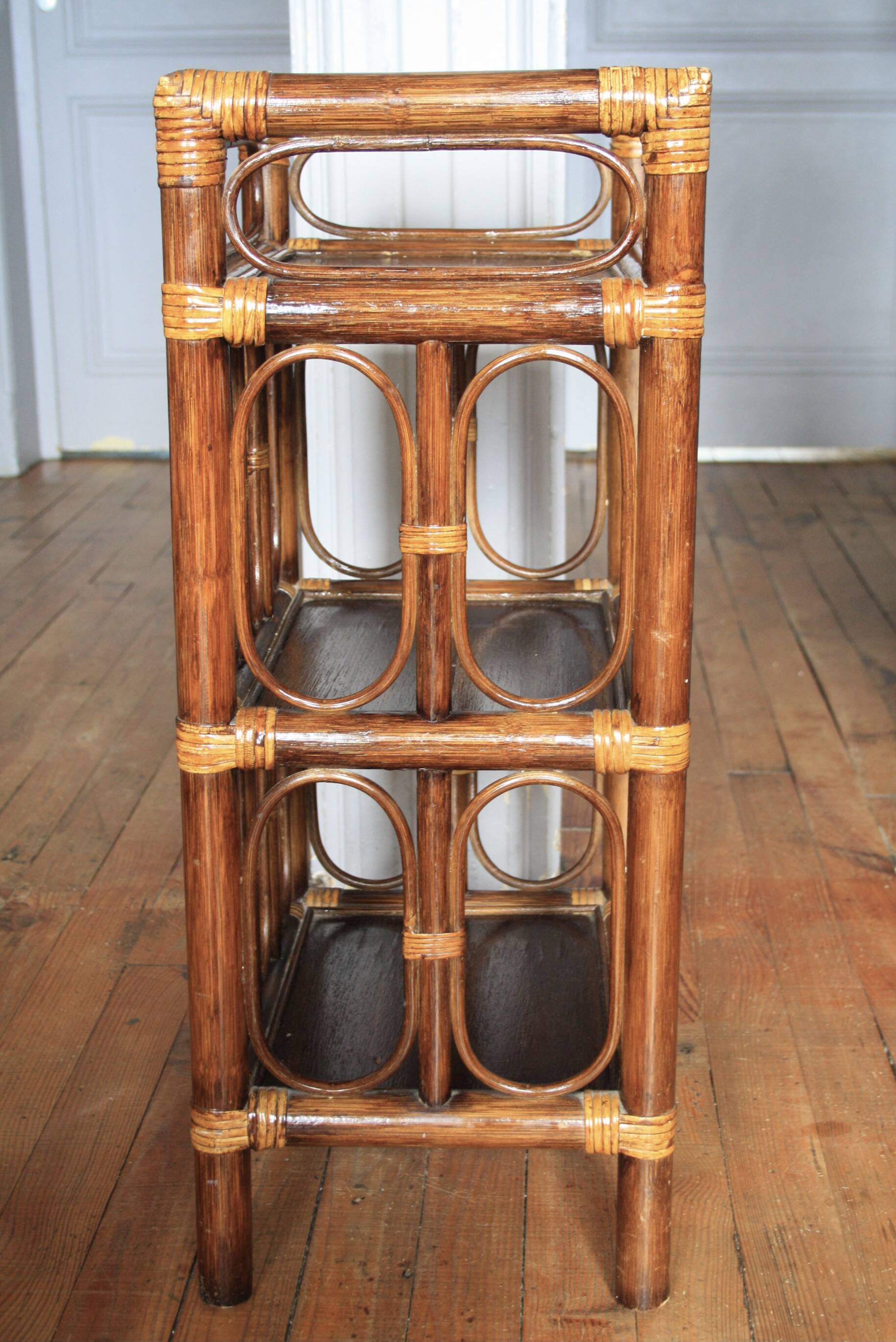 Bamboo & rattan shelf