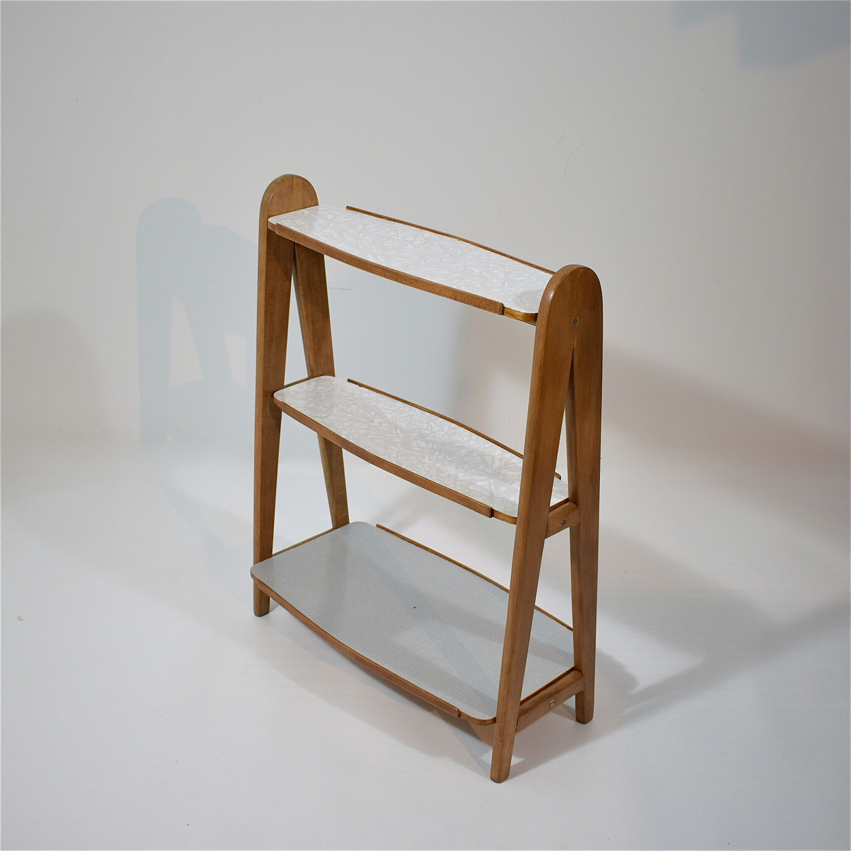 Vintage 1950s triple shelf sideboard