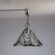 Murano glass pendant with chromed details