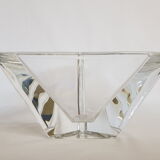 Empty Cup Pocket triangular glass signed
