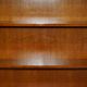 Open library Bradley Furniture made of yew wood with a cupboard base.