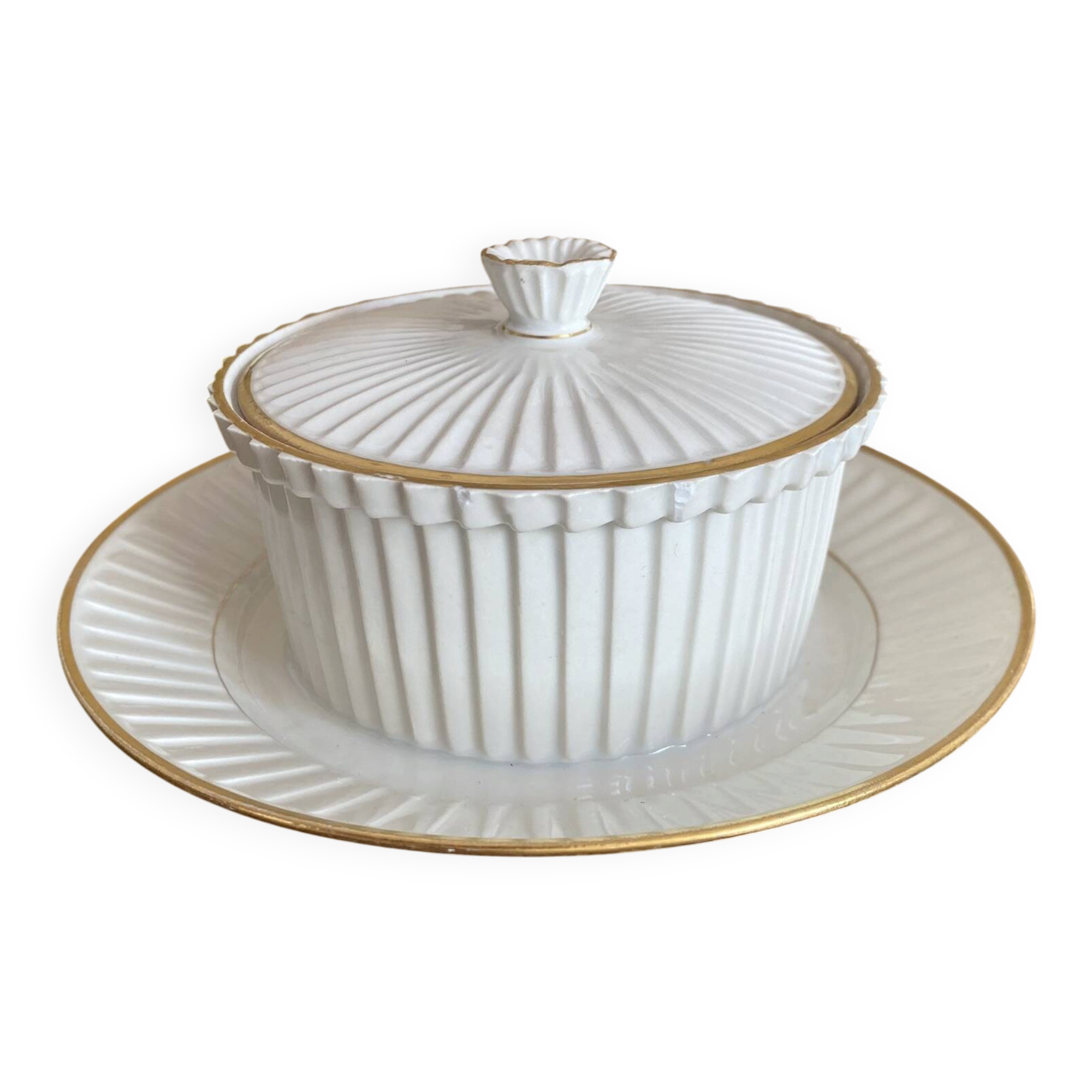 Sucrier en porcelaine fine Mehun