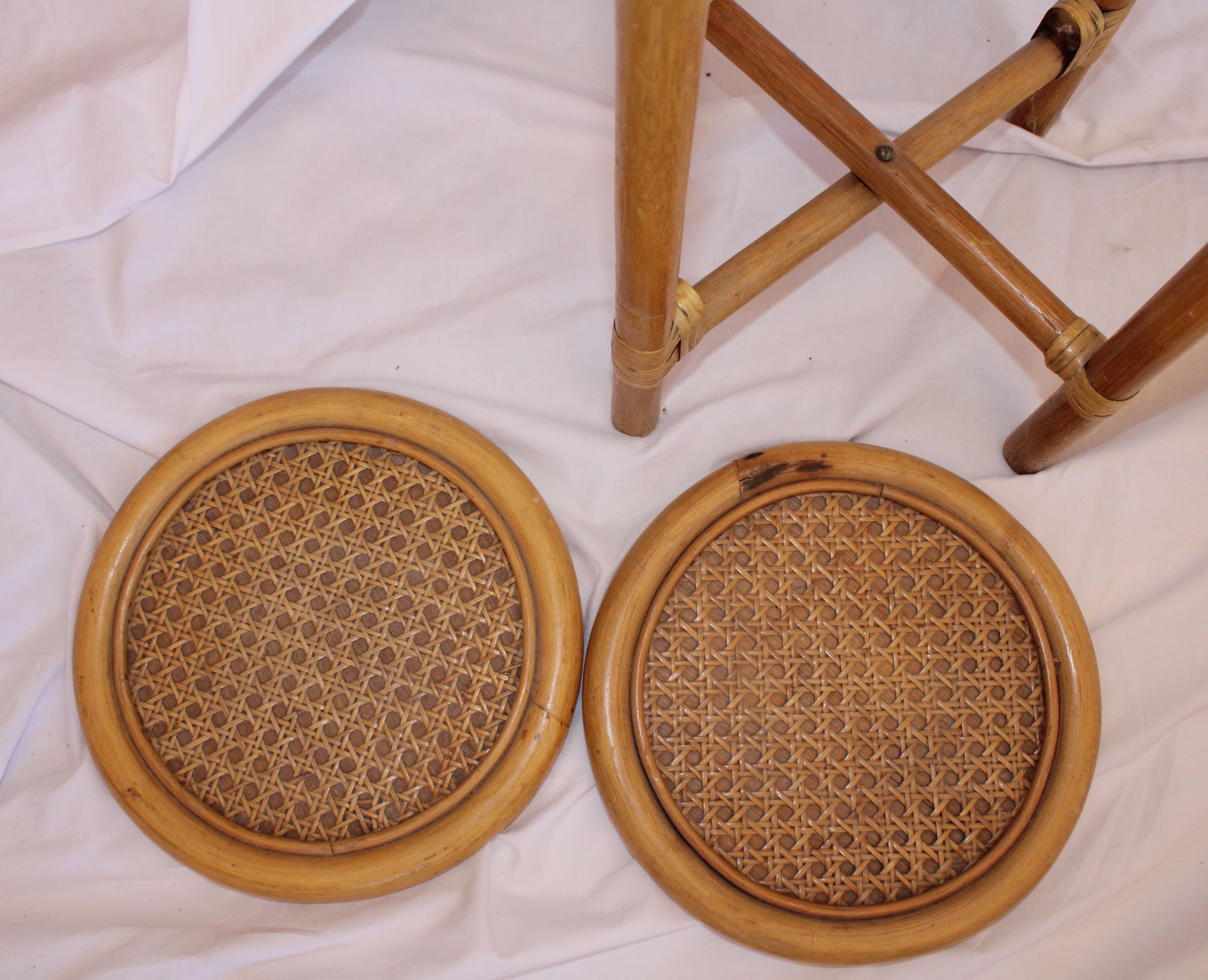 Vintage rattan harness