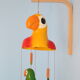 Exotic parrot decoration, vintage