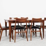 Midcentury wider Danish dining table in teak by Niels Otto Møller 1960s