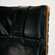 Beech armchair with leather upholstery