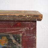 Ancien coffre long à motifs floraux (c.1870) #40