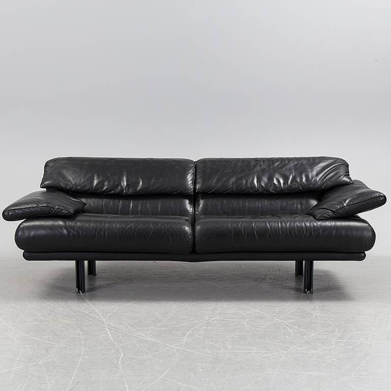 ALANDA sofa BLACK LEATHER B&B