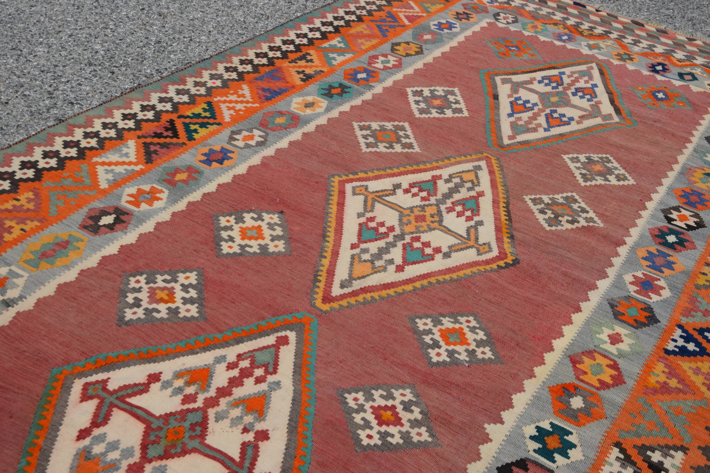 Oriental Kilim Rug Shiraz Gashgaï Antique: 1.50 X 2.85 Metres -