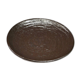 Large handmade metallic glazed ceramic bowl, circa 1980s–1990s.