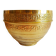 Old vintage brass floral frieze pot cover
