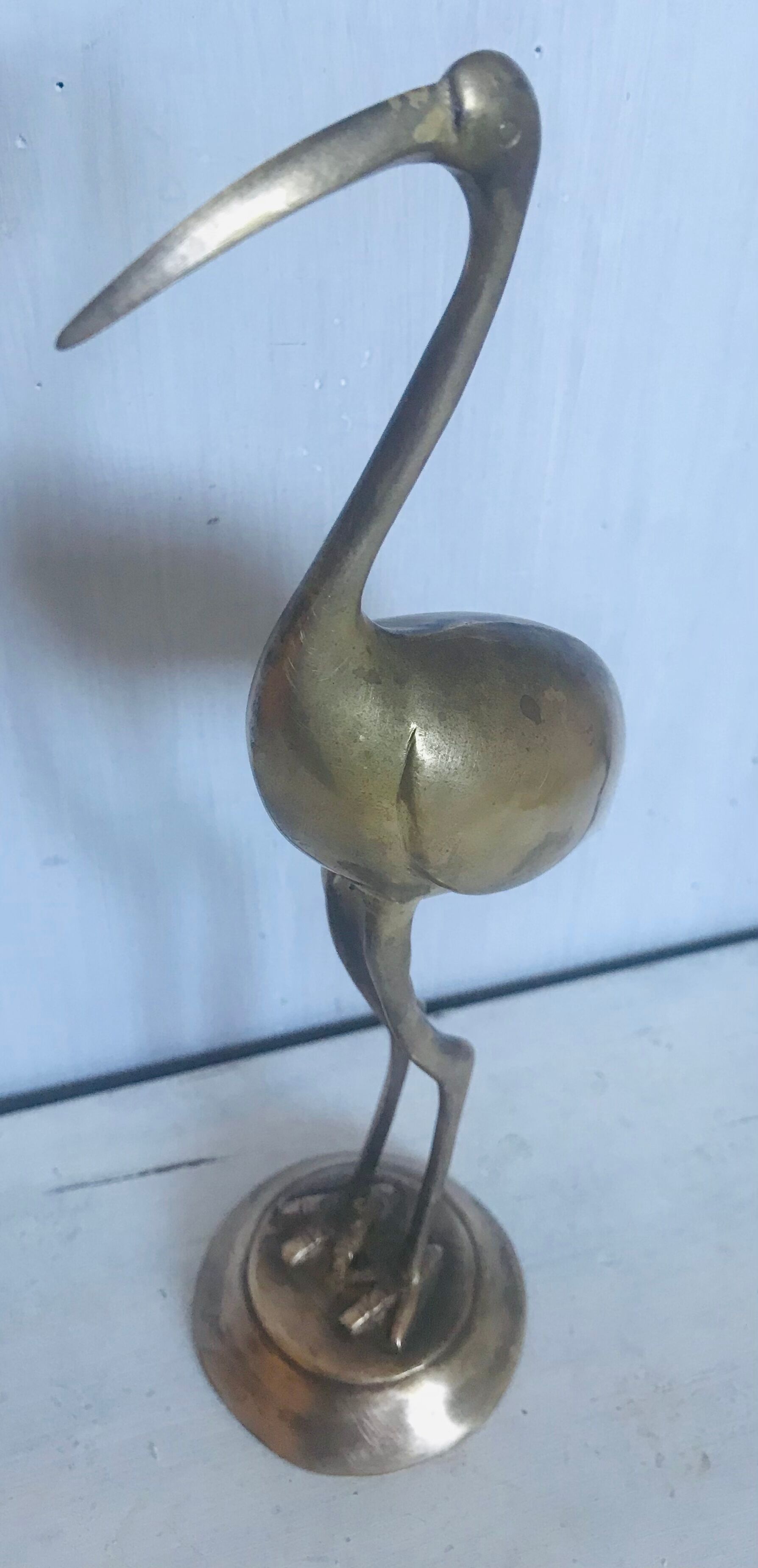 Brass bird 30cm