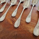 Christofle - Set of 11 dessert spoons in the Trianon model made of metal.