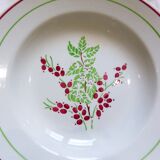 Set of 4 mixed soup plates
