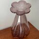 Vintage purple bubble glass vase – Retro flower neck Soliflore – Décora