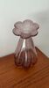 Vintage purple bubble glass vase – Retro flower neck Soliflore – Décora