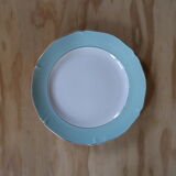 Vintage plates aqua/mint edge Ceranord