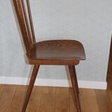 Set of 8 baumann v5 dark beech chairs