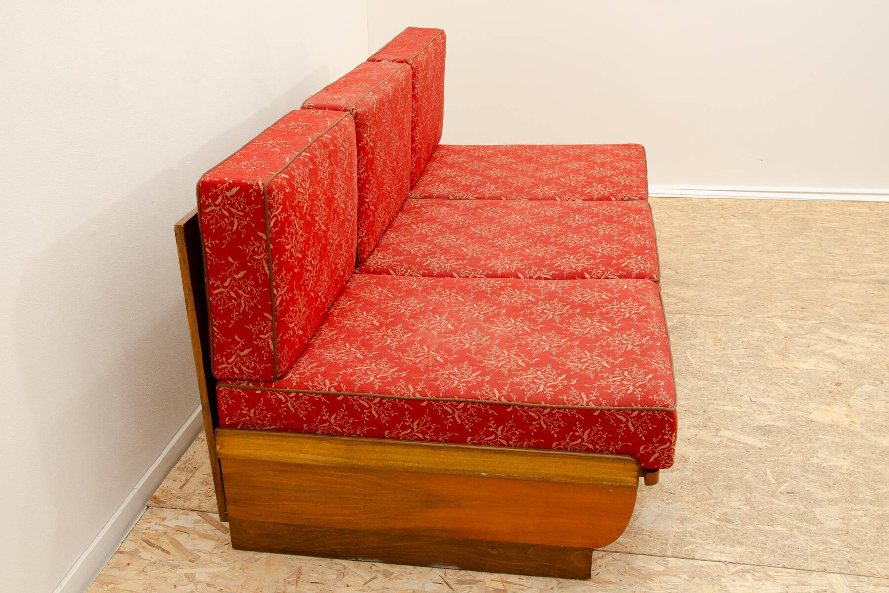 Canapé pliant de Jindrich Halabala pour UP Závody années 1950, Tchécoslovaquie