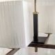 Chandelier in brass and lacquered metal 50s 60s