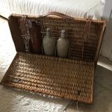 Wicker bottle case