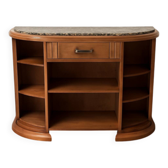 Buffet bois et marbre