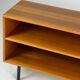Danish teak shelf sideboard lowboard vinyl vintage mid-century