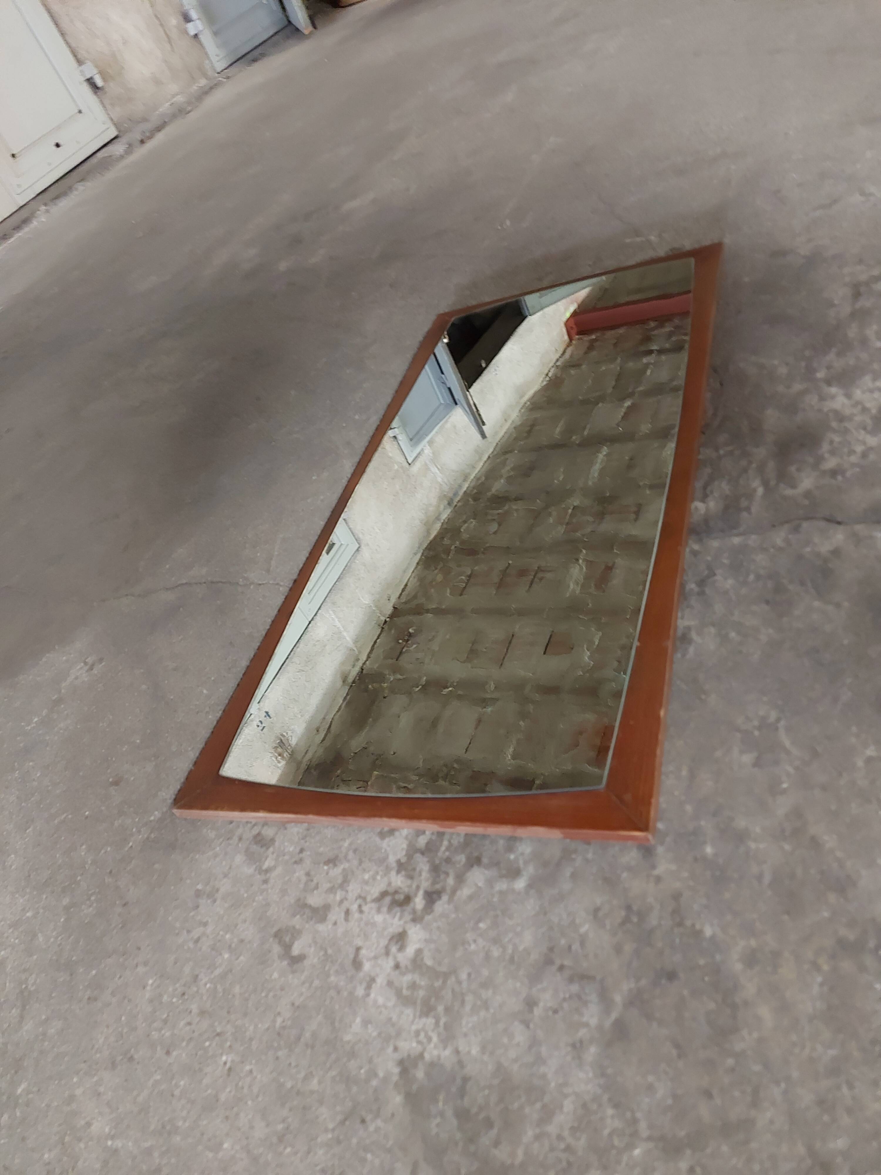 Scandinavian vintage wall mirror 37 X 77 cm