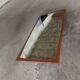 Scandinavian vintage wall mirror 37 X 77 cm