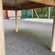 Renovated Scandinavian dining table in raw teak - Made in Denmark