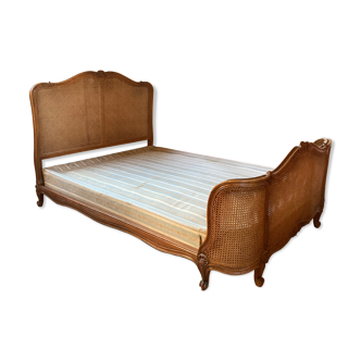 Double cannage bed