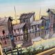 Painting of fishermen's huts