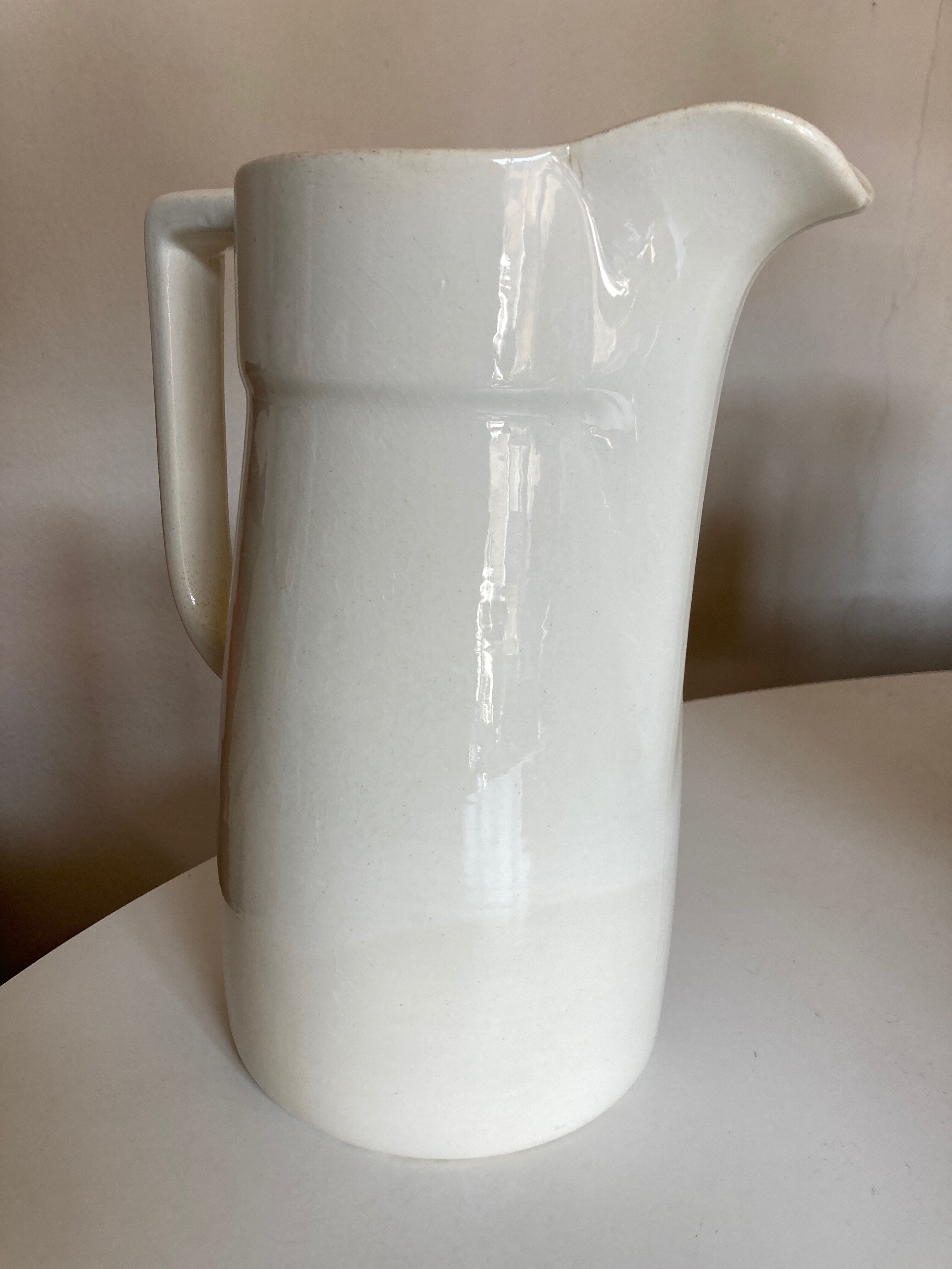 Farm pitcher vase in iron earth Villeroy and Boch XXXL 1930