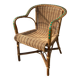 Fauteuil en osier vintage