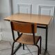 Desk and chair in school formica 60s-70s