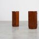 Pair of 2 Walnut Italian Art Deco Nightstands, Italy 1920