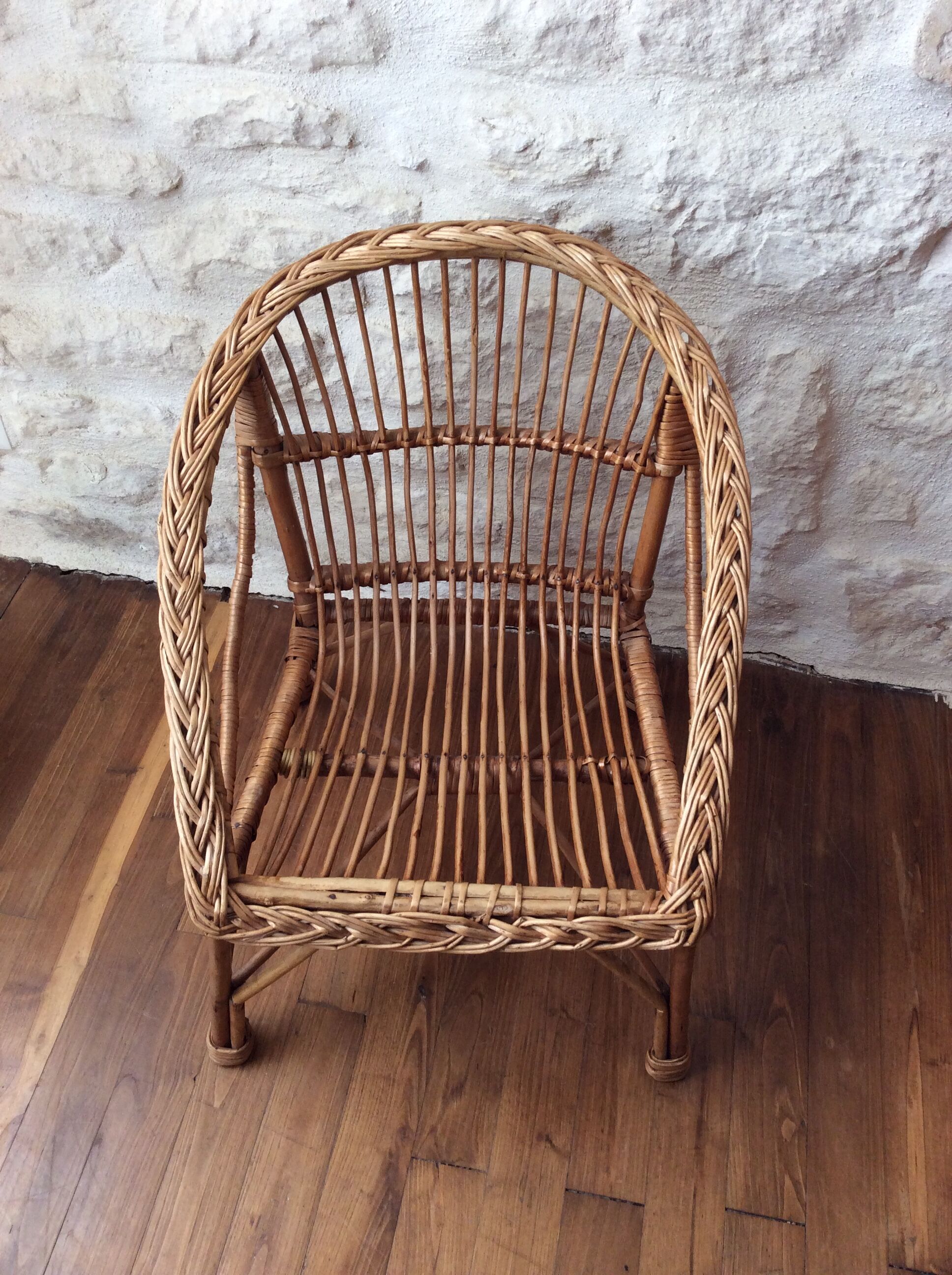 Child wicker armchair