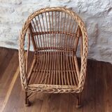 Child wicker armchair