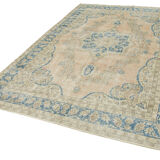 Handmade One-of-a-Kind Oriental Beige Carpet 204 cm x 307 cm