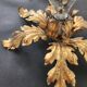 Gilded hand-forged Florentine wall lamp Hans Kögl style, Italy