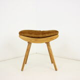Mid-Century Wooden Stool or Footstool/Uluv, 1960s, Czechoslovakia Status, Submit