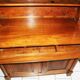 Sideboard with half-columns in walnut, Empire period.