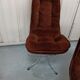 Set 6 chaises baquet velours chrome années 70