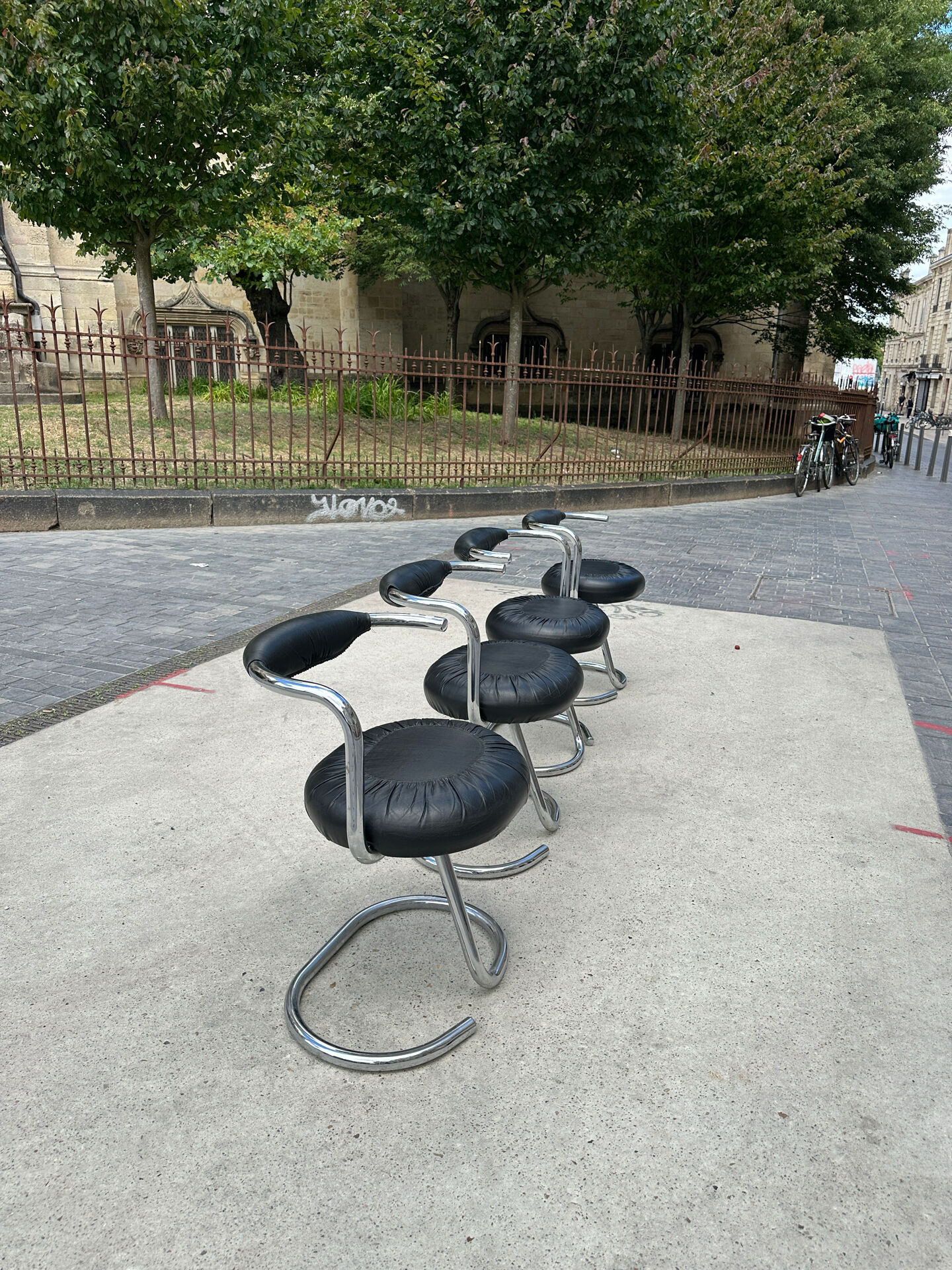 4 chaises Cobra par Giotto Stoppino