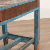 Rustic blue table